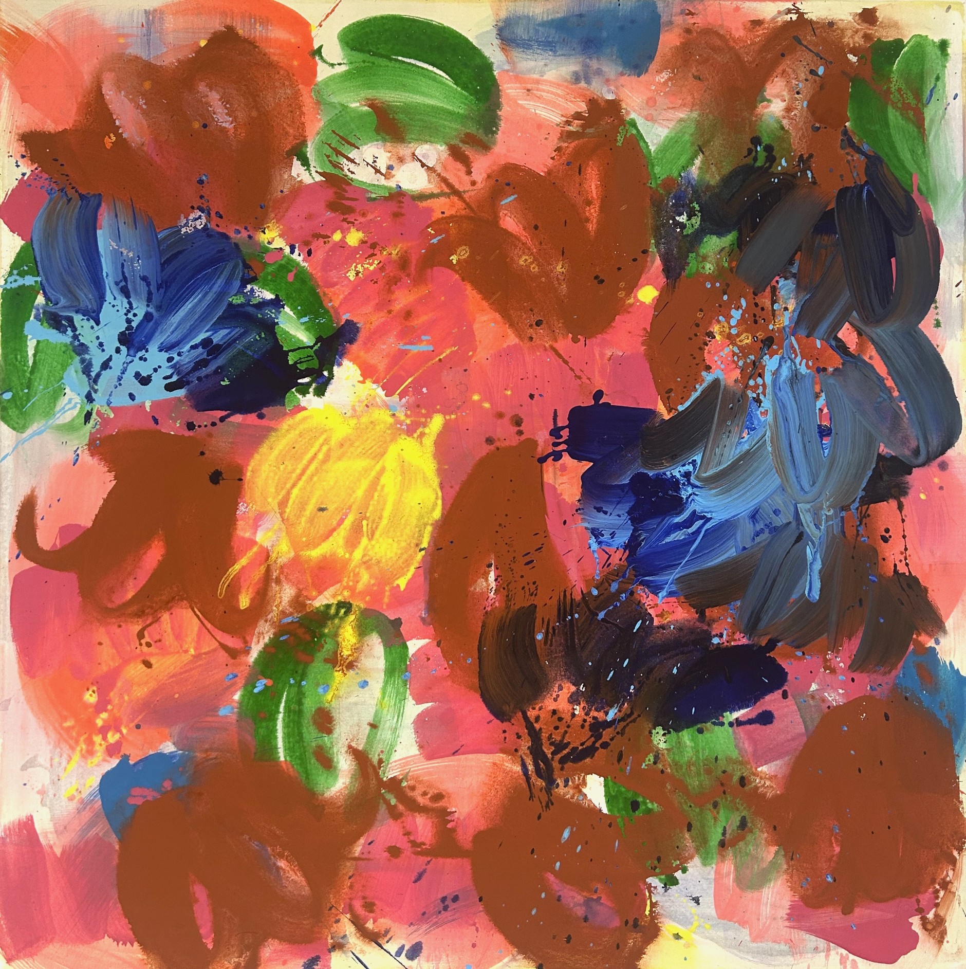 Red mountain Nr. 10 2023 acrylic on canvas 125 cm x 125 cm