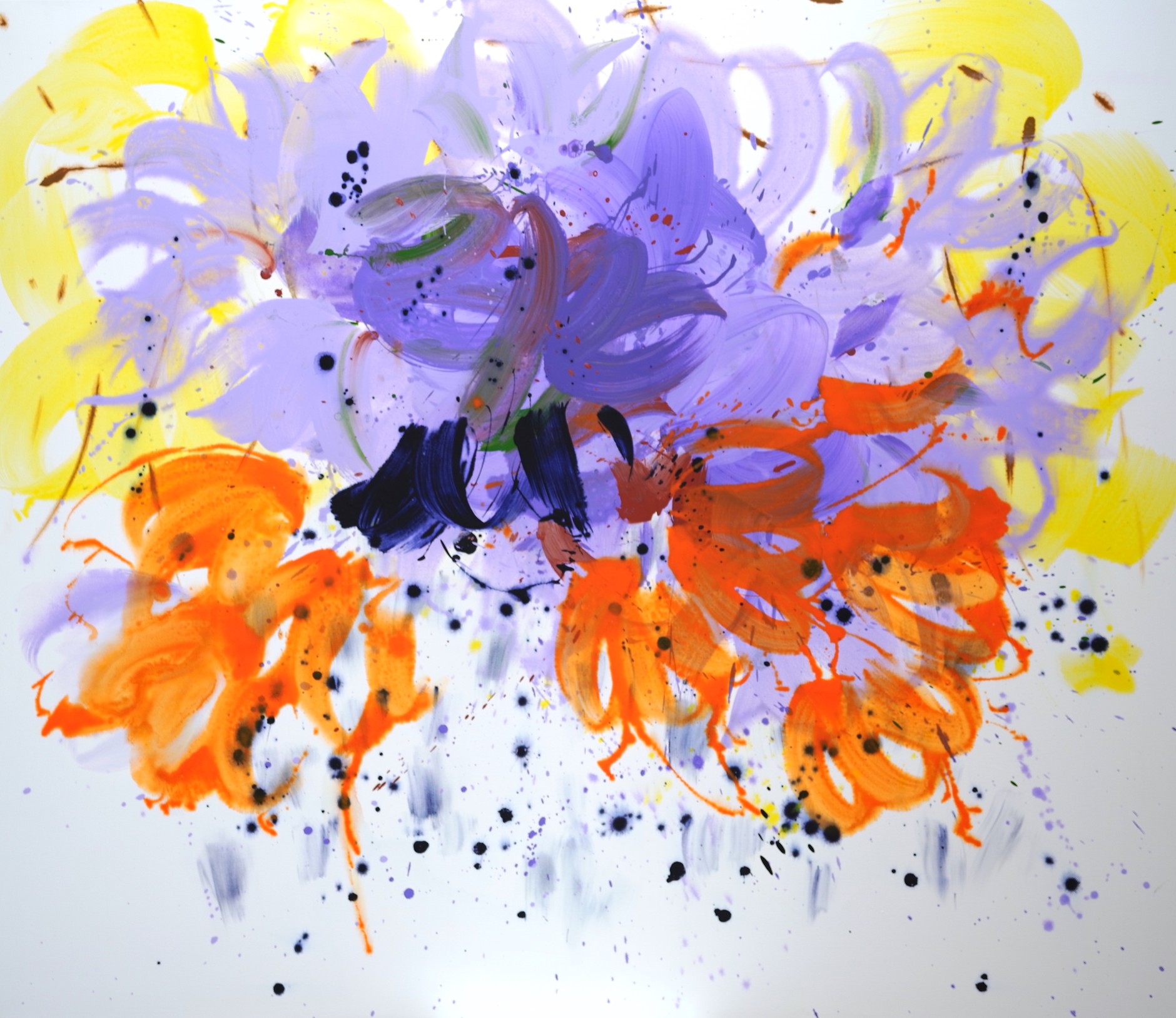 o.T. aus der Serie Poesie der Natur 2025 Acryl auf Leinwand. 125 cm x 145 cm