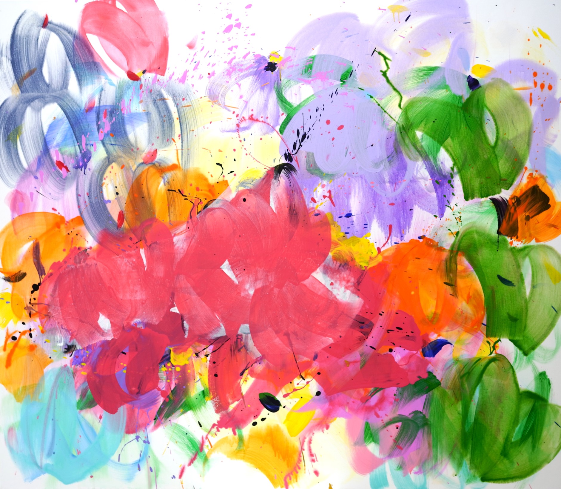 o.T. aus der Serie Sonnenuntergang 2024 Acryl auf Leinwand 125 cm x 145 cm 