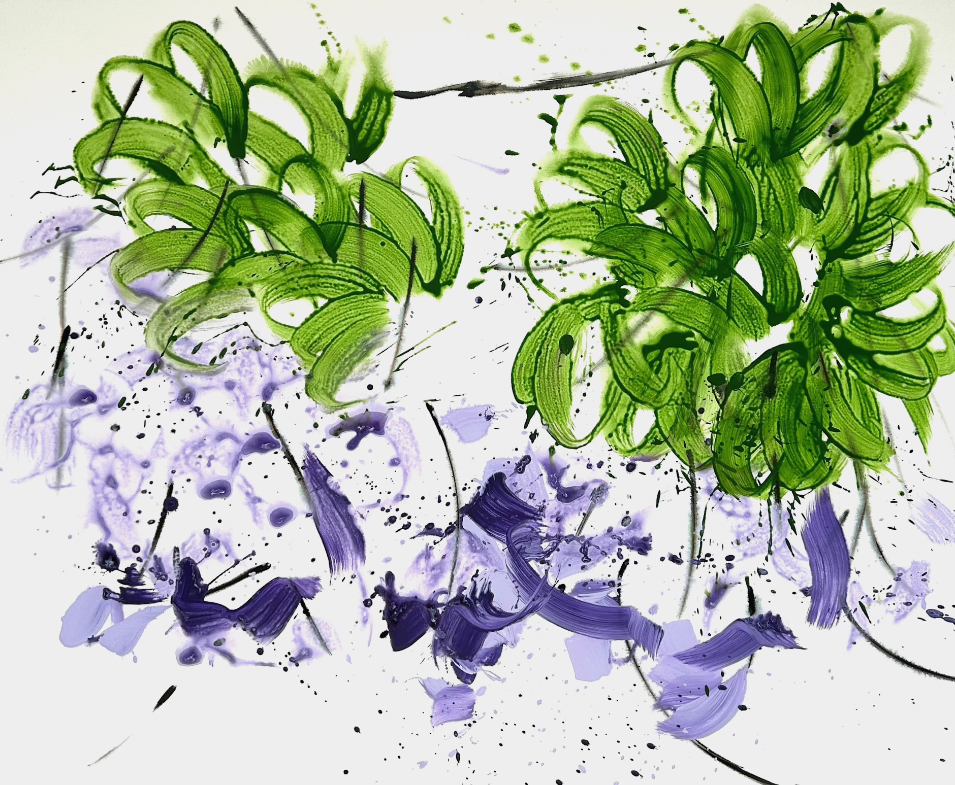 untitled from the series 22flower meadow22 2023 acrylic on canvas 120 cm x 145 cm