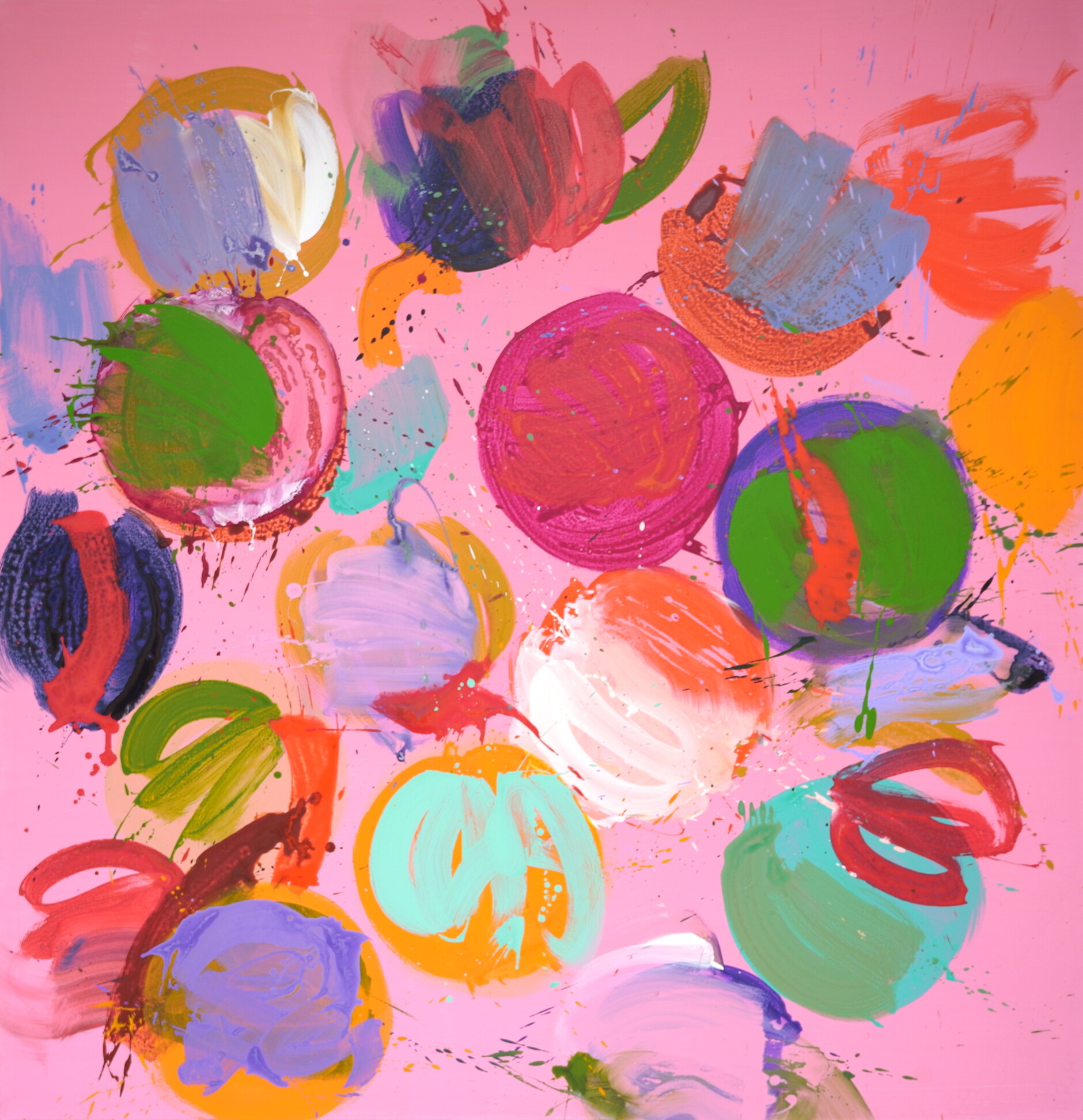 untitled from the series 22universe22 2010 acrylic on canvas 145 cm x 140 cm
