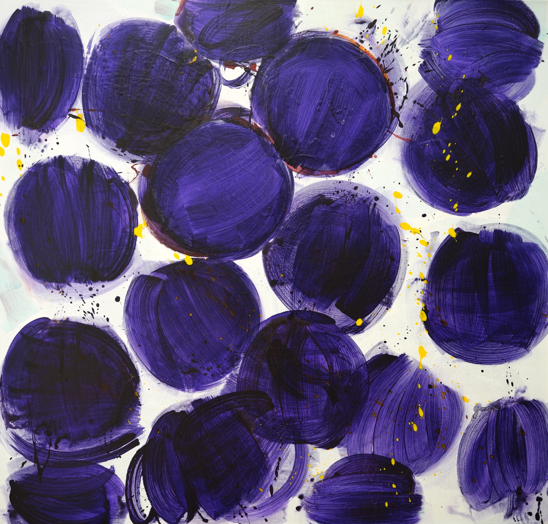 untitled from the series 22universe22 2018 acrylic on canvas 120 cm x 125 cm